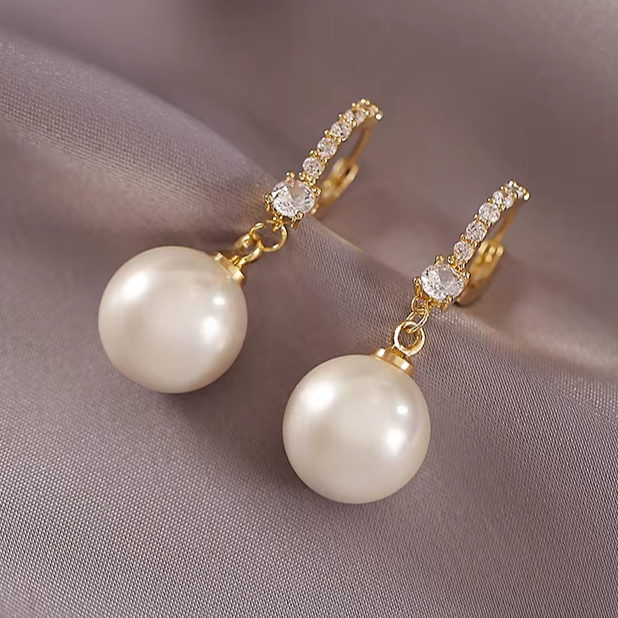 Pearl pendant earrings fashion jewelry