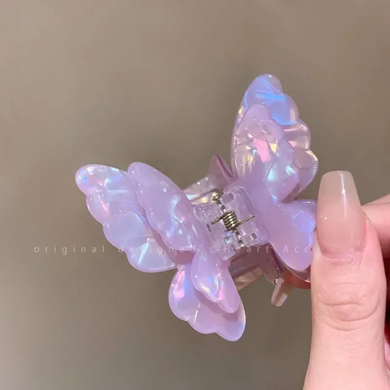 Colorful butterfly hairpin