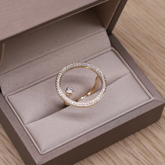 Round Simple Open Adjustable Ring