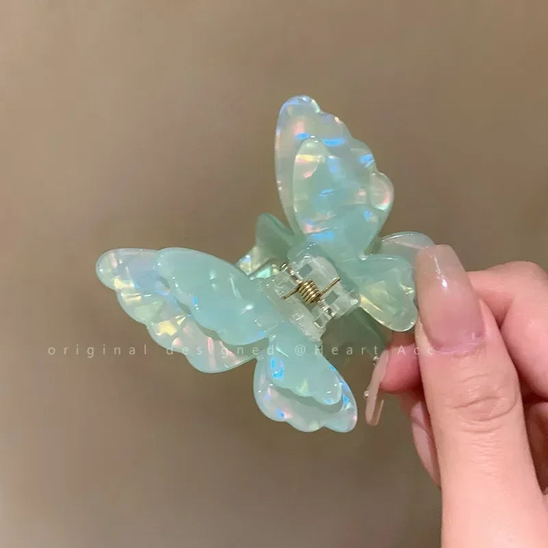 Colorful butterfly hairpin